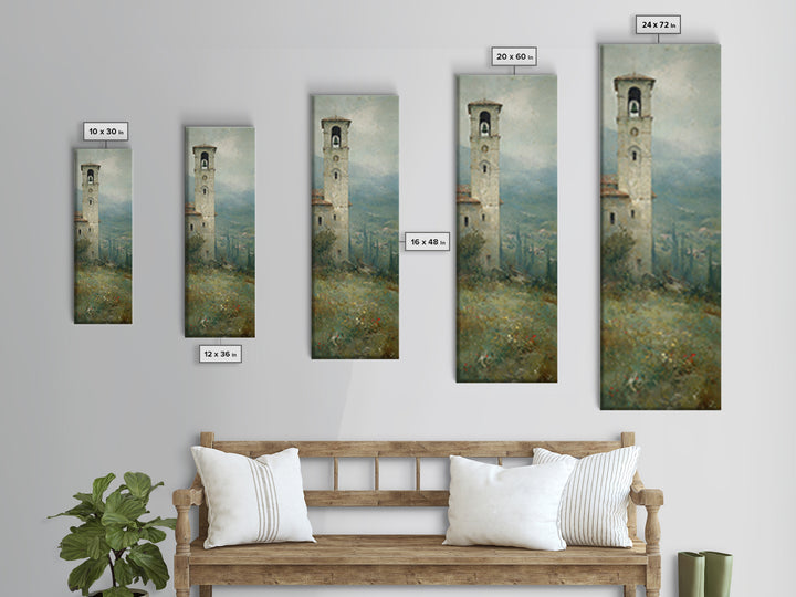Hillside Sanctuary – Framed Canvas Print – Christian Art Canvas – Jesus Painting – Christian Wall Art – Christmas Art – Tall Narrow Wall Ar