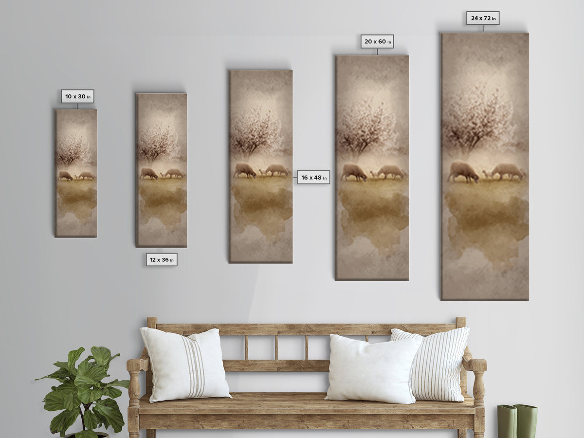 Morning Star Peace – Framed Canvas Print – Christian Wall Art – Christian Art Canvas – Tall Narrow Wall Art – Jesus Painting