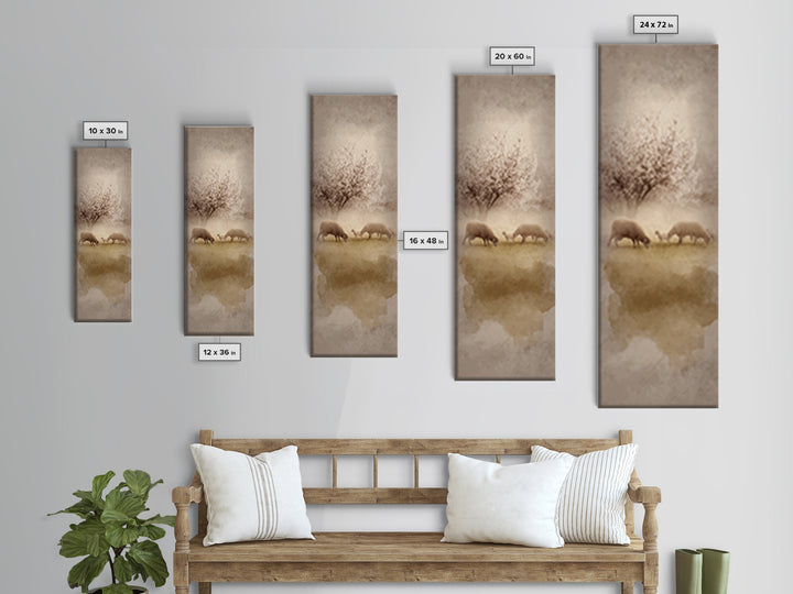 Morning Star Peace – Framed Canvas Print – Christian Wall Art – Christian Art Canvas – Tall Narrow Wall Art – Jesus Painting