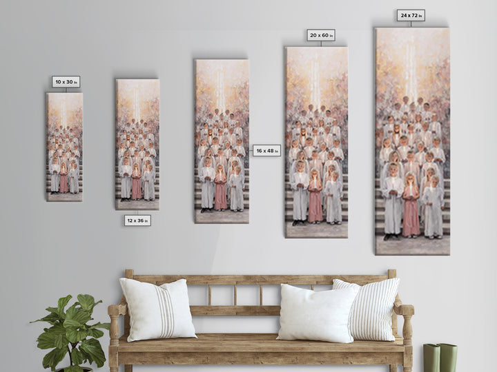 Morning Of Praise – Framed Canvas Print | Christian Art Canvas | Christian Wall Art | Narrow Art | Christian Christmas Art | Christian Gift