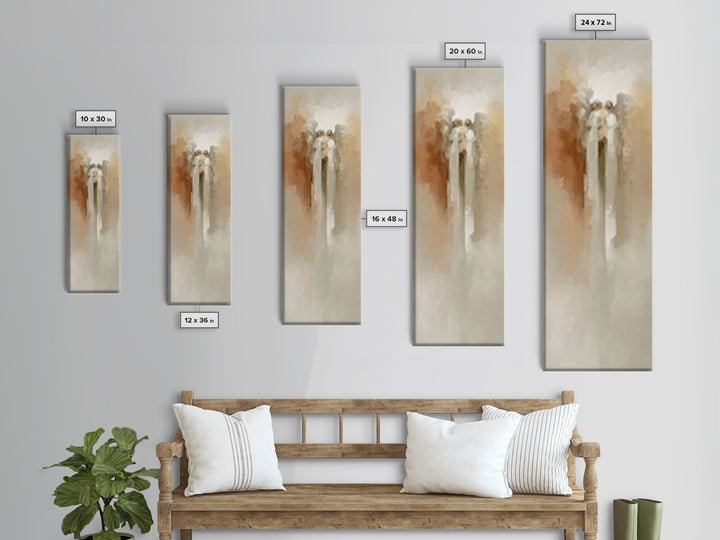 Serene Candle Circle – Framed Canvas Print | Christian Wall Art | Christian Art Canvas | Tall Skinny Art Print | Christian Christmas Art |