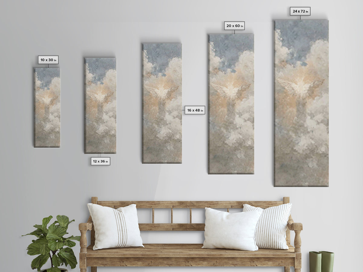 Wings Of Glory – Framed Canvas Print, Christian Art Canvas, Christian Wall Art, Narrow Art, Christian Christmas Art, Christmas Art, Christi