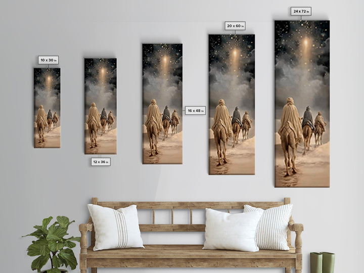 Hope of the Manger – Framed Canvas Print – Skinny Art – Christian Art Canvas – Christian Wall Art – Christmas Art – Christian Christmas – C