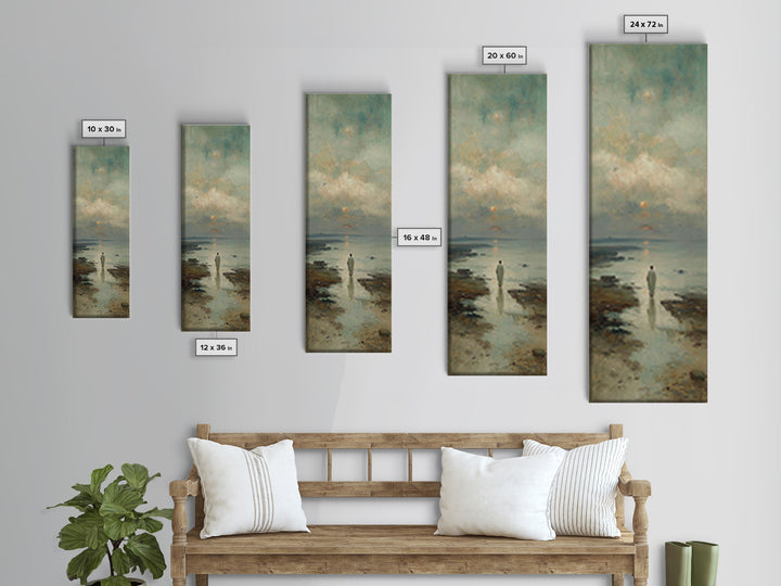 Twilight Path Grace | Framed Canvas Print | Skinny Art | Christian Art Canvas | Christian Wall Art | Jesus Painting | Christian Decor