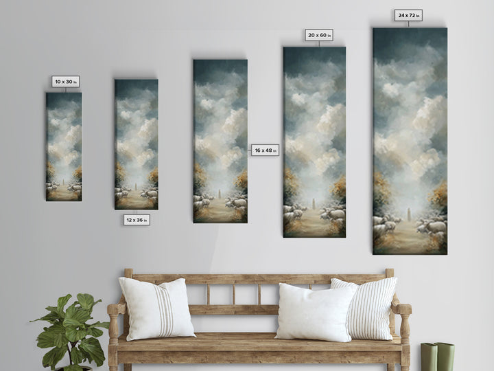Morning Of Mercy - Framed Canvas Print - Christian Art Canvas - Christian Wall Art - Christian Decor - Tall Skinny Art Print - Christian Ar
