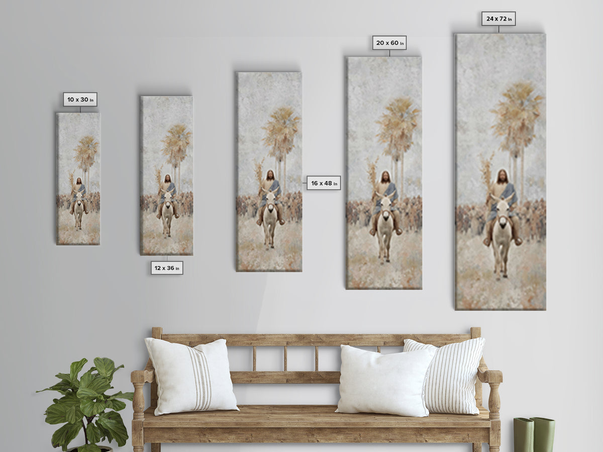 Procession Of Hope – Framed Canvas Print – Christian Art – Christian Wall Art – Skinny Art – Jesus Painting – Christian Art Canvas