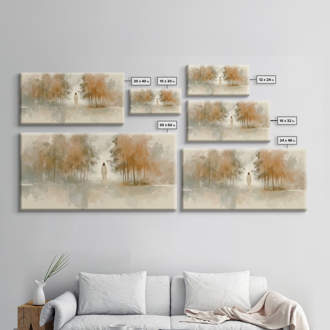 Forest of Mercy | Framed Canvas Print | Christian Wall Art | Jesus Painting | Christian Art Canvas | Christian Gift Ideas | Christmas Art