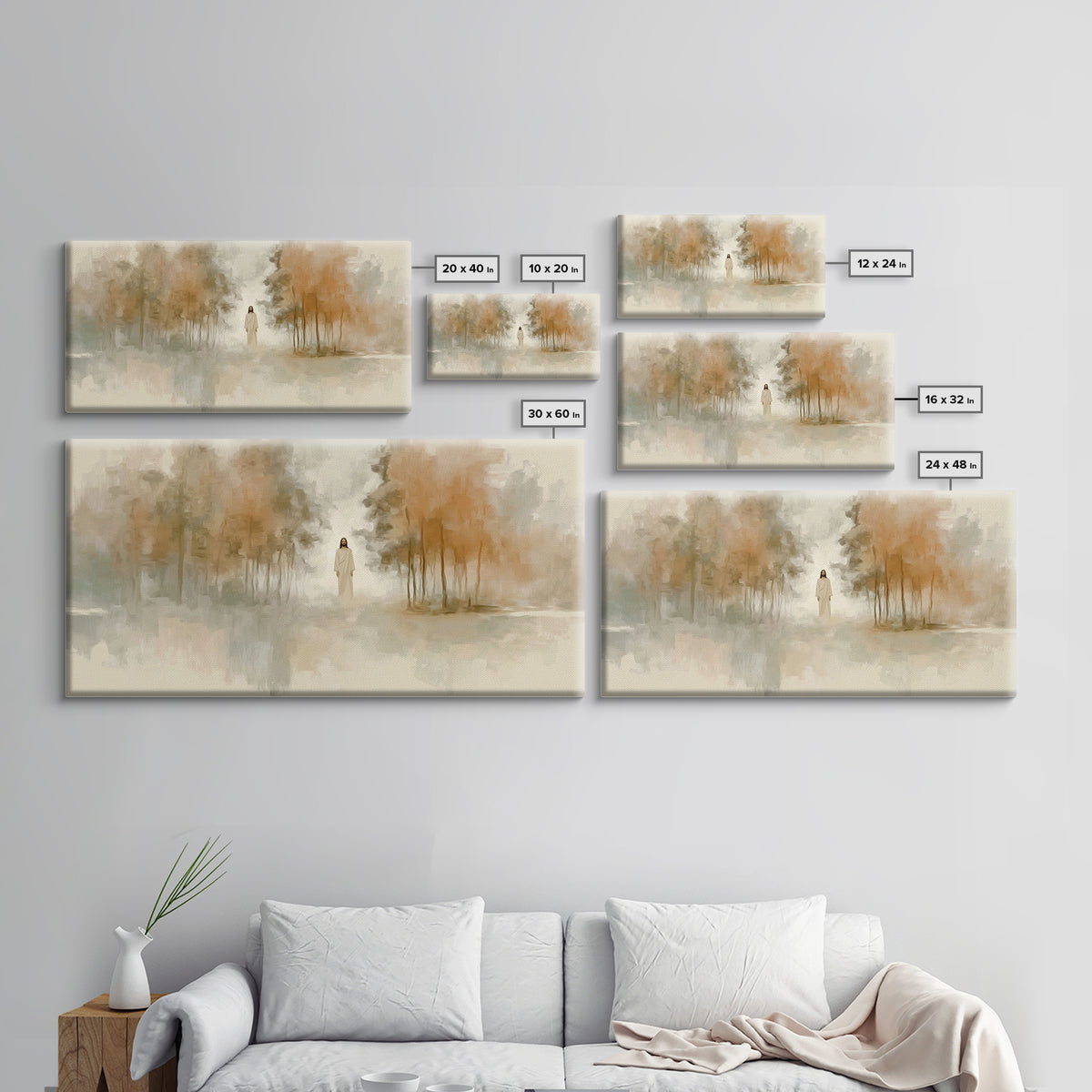Forest of Mercy | Framed Canvas Print | Christian Wall Art | Jesus Painting | Christian Art Canvas | Christian Gift Ideas | Christmas Art