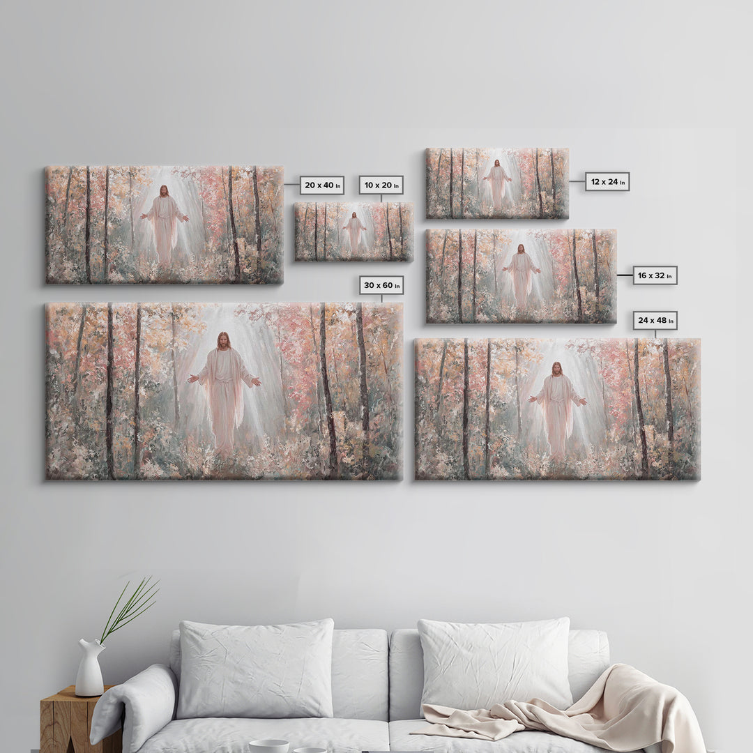 Graceful Path – Framed Canvas Print – Christian Art Canvas – Jesus Painting – Christian Wall Art – Large Christian Painting – Christian Chr