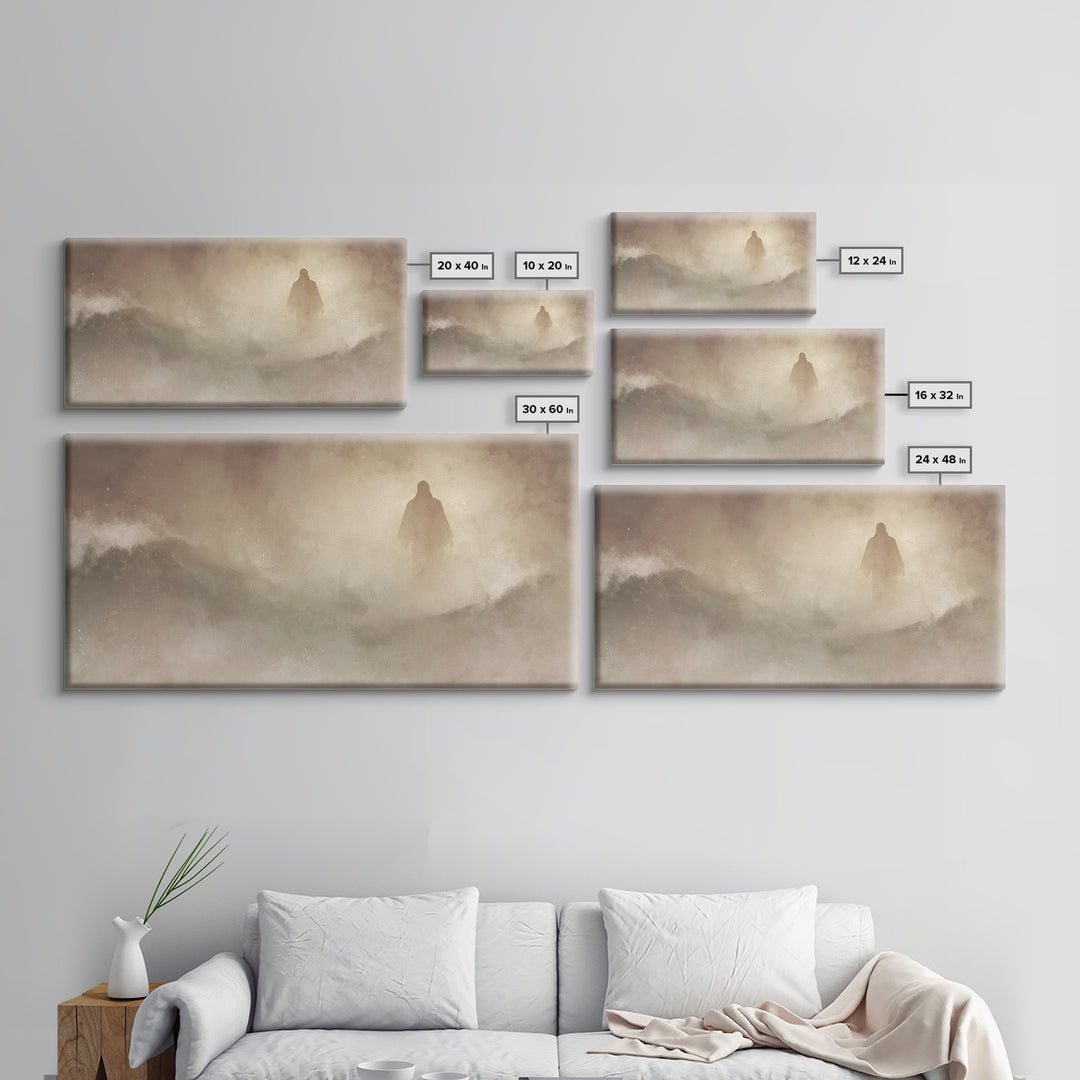 Sacred Stillness – Framed Canvas Print – Christian Art Canvas – Jesus Painting – Subtle Christian Art – Christian Wall Art – Christian Chri