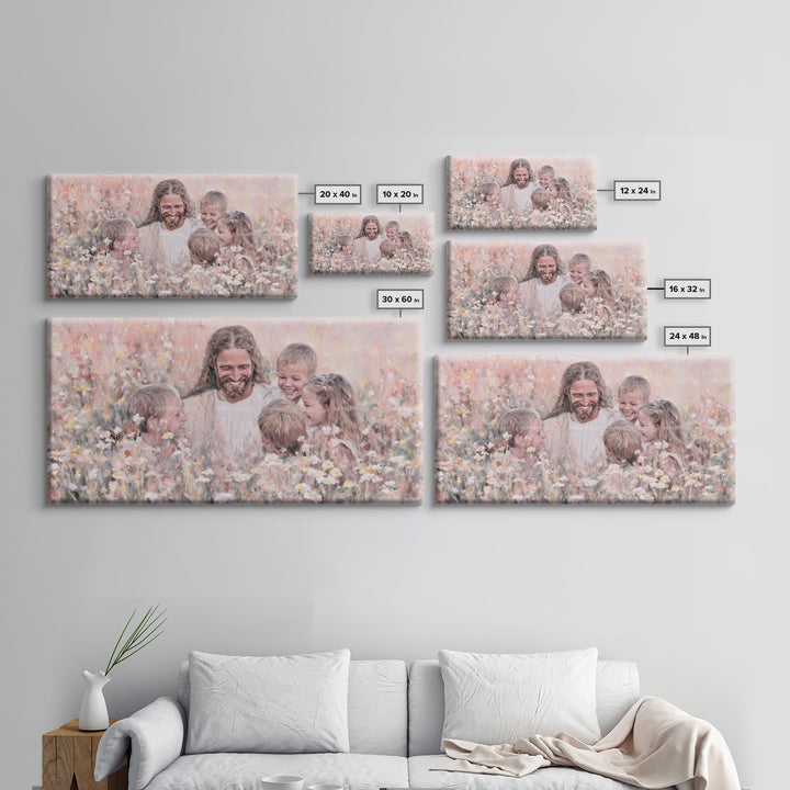 Field of Blessings | Framed Canvas Print | Christian Art Canvas | Christian Wall Art | Jesus Painting | Christian Art Print | Christian Gif
