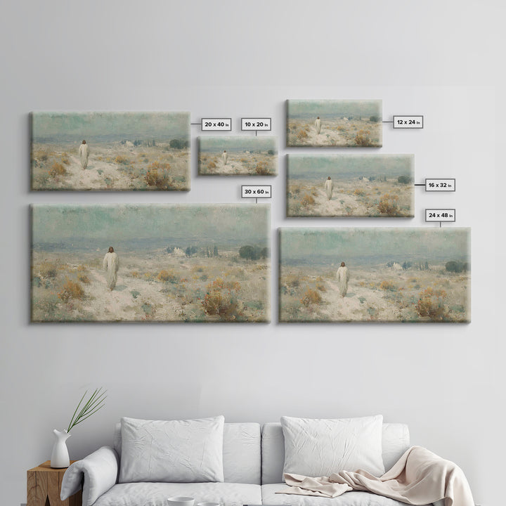 Horizon Of Mercy – Framed Canvas Print – Christian Art Canvas – Christian Wall Art – Jesus Painting – Christian Art Work – Christian Gift –