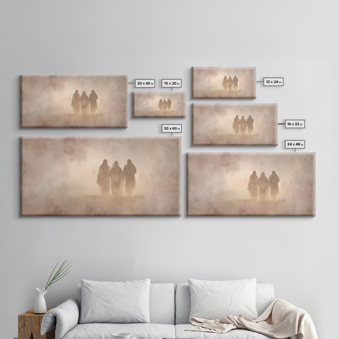Pilgrim Heart Path, Framed Canvas Print, Christian Art Print, Christian Art Canvas, Jesus Painting, Christian Wall Art, Christian Gift Idea