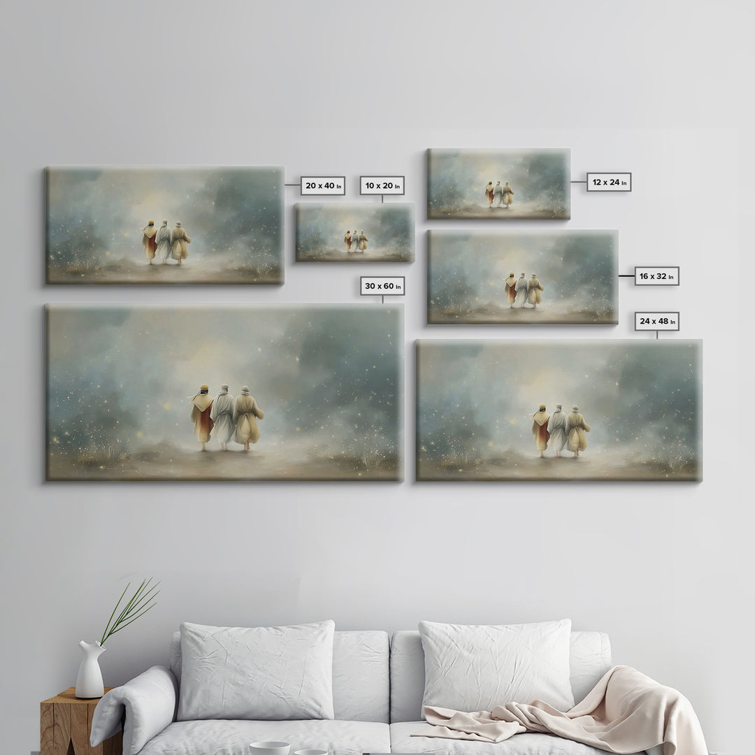 Walk Of Revelation – Framed Canvas Print – Christian Art Print – Christian Wall Art – Jesus Painting – Christian Art Canvas – Christian Dec