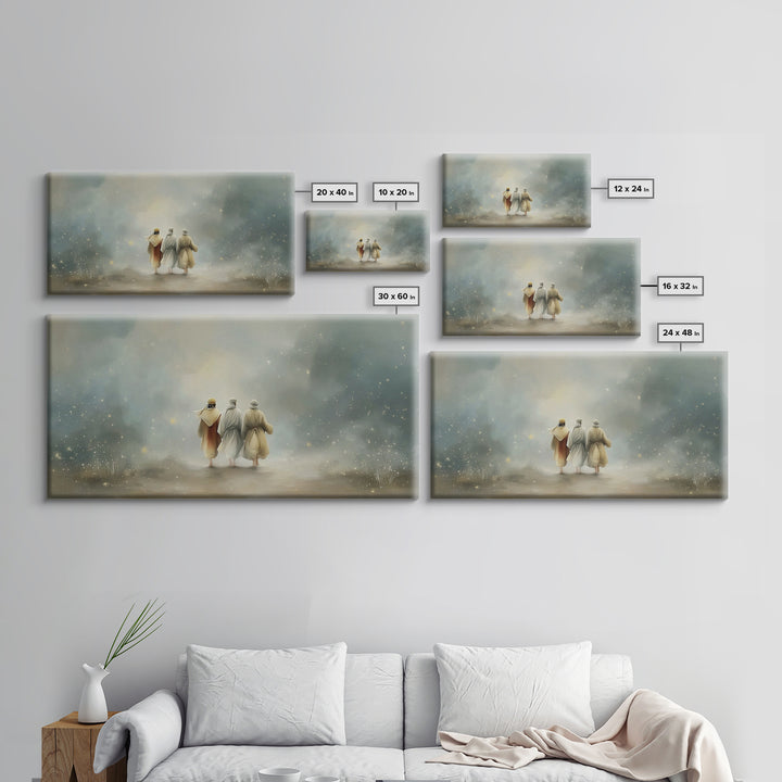 Walk Of Revelation – Framed Canvas Print – Christian Art Print – Christian Wall Art – Jesus Painting – Christian Art Canvas – Christian Dec