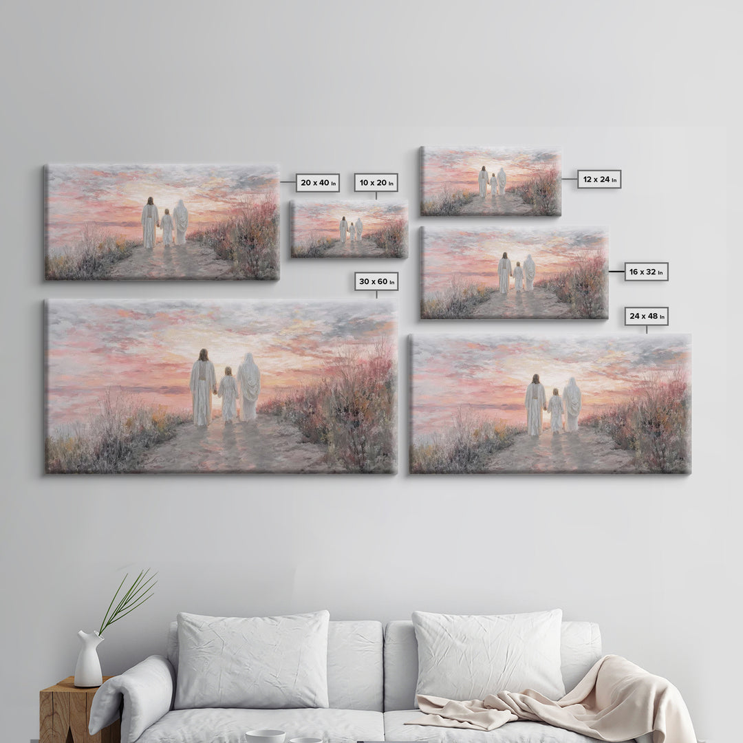 Path Of Grace – Framed Canvas Print – Christian Wall Art – Jesus Painting – Christian Art Canvas – Christian Christmas Art – Christmas Art