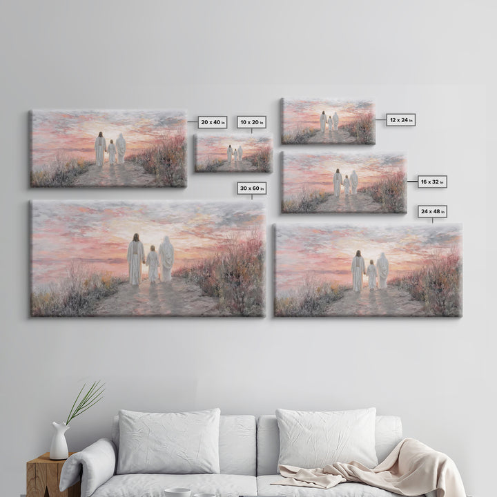 Path Of Grace – Framed Canvas Print – Christian Wall Art – Jesus Painting – Christian Art Canvas – Christian Christmas Art – Christmas Art