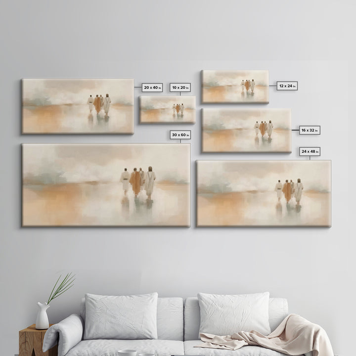 Faithful Journey - Framed Canvas Print - Christian Wall Art - Christian Art Print - Jesus Painting - Modern Christian Painting - Christmas