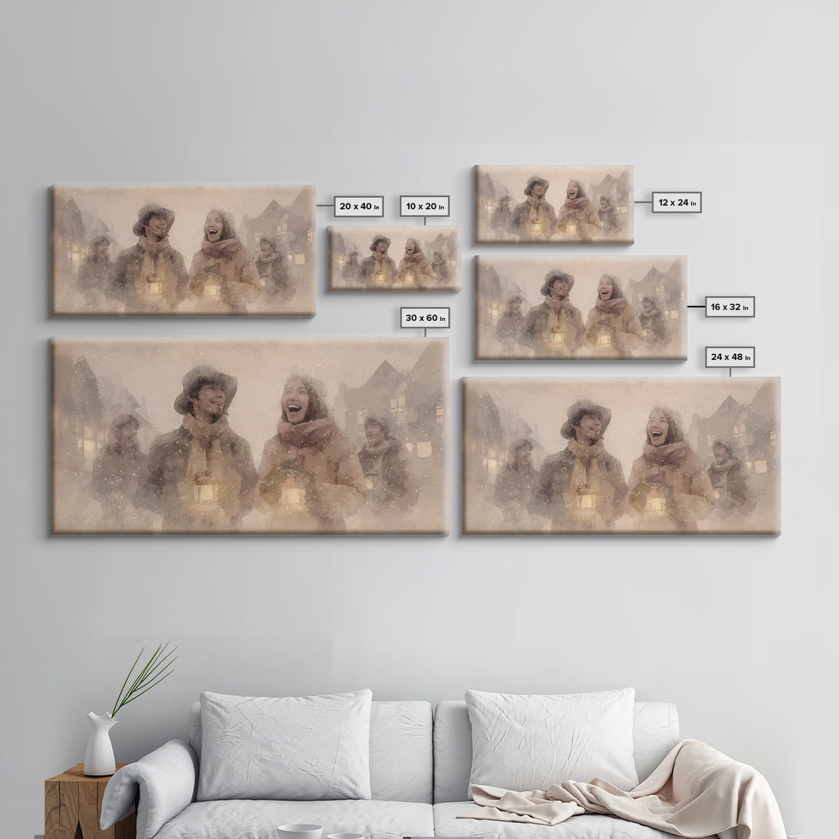 Winter Joy - Framed Canvas Print - Christmas Wall Art - Christian Christmas Art - Christian Art Canvas - Christmas Art - Christian Decor