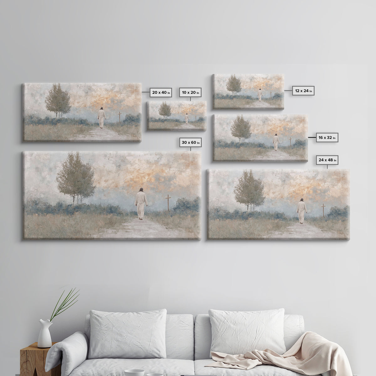 Path Of Mercy – Framed Canvas Print – Christian Wall Art – Jesus Painting – Christian Art Canvas – Christian Decor