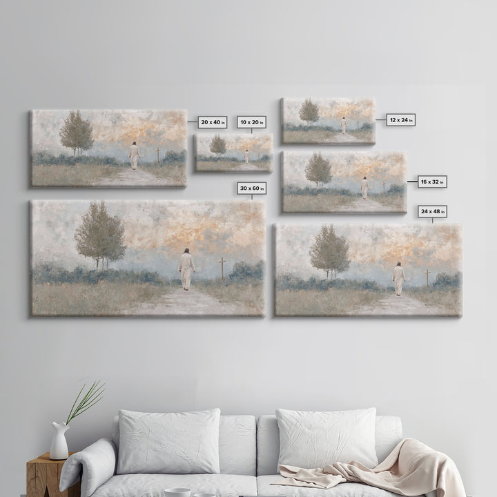 Path Of Mercy – Framed Canvas Print – Christian Wall Art – Jesus Painting – Christian Art Canvas – Christian Decor