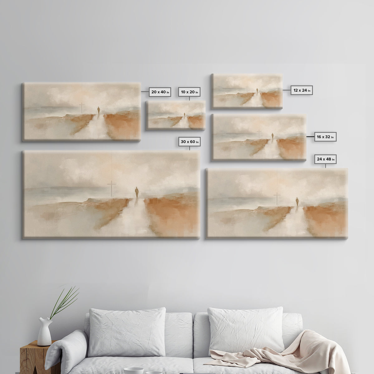 Dawn Of Hope, Framed Canvas Print, Christian Art Canvas, Christian Christmas Art, Jesus Painting, Christmas Wall Art