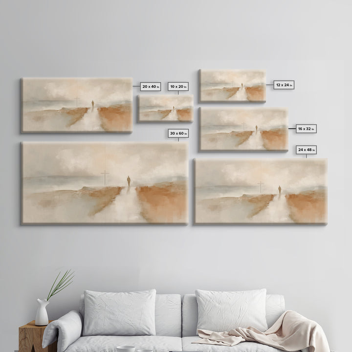 Dawn Of Hope, Framed Canvas Print, Christian Art Canvas, Christian Christmas Art, Jesus Painting, Christmas Wall Art