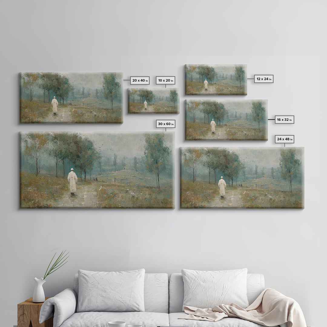 Peaceful Calling, Framed Canvas Print, Christian Wall Art, Christian Art Painting, Jesus Painting Canvas, Christian Decor