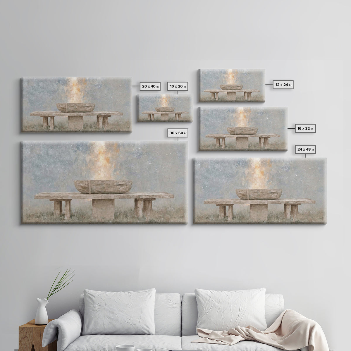 Sacred Offering | Framed Canvas Print | Christian Art Canvas | Christian Wall Art | Christian Painting | Christian Decor