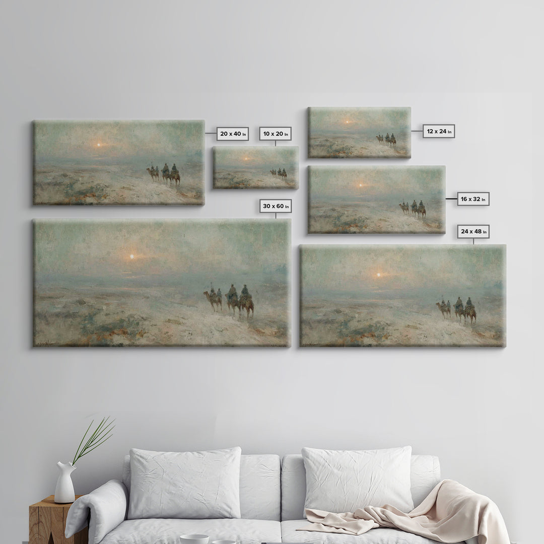 Starborn Pilgrimage, Framed Canvas Print, Christmas Art Prints, Christian Christmas Art, Christian Art Canvas, Christian Wall Art