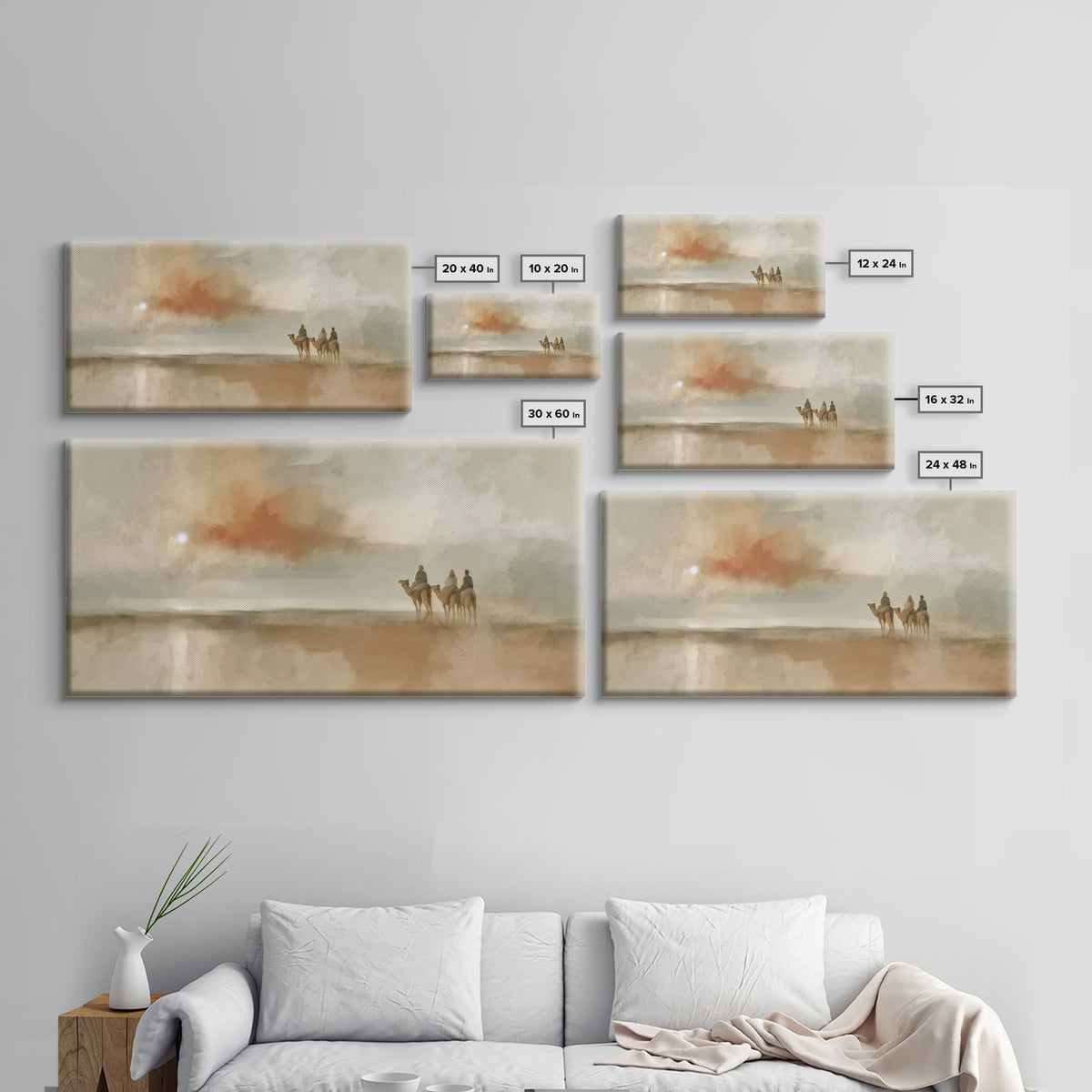 Celestial Caravan | Framed Canvas Print | Christian Wall Art | Christmas Canvas Wall Art | Christian Art Canvas | Christmas Art Prints