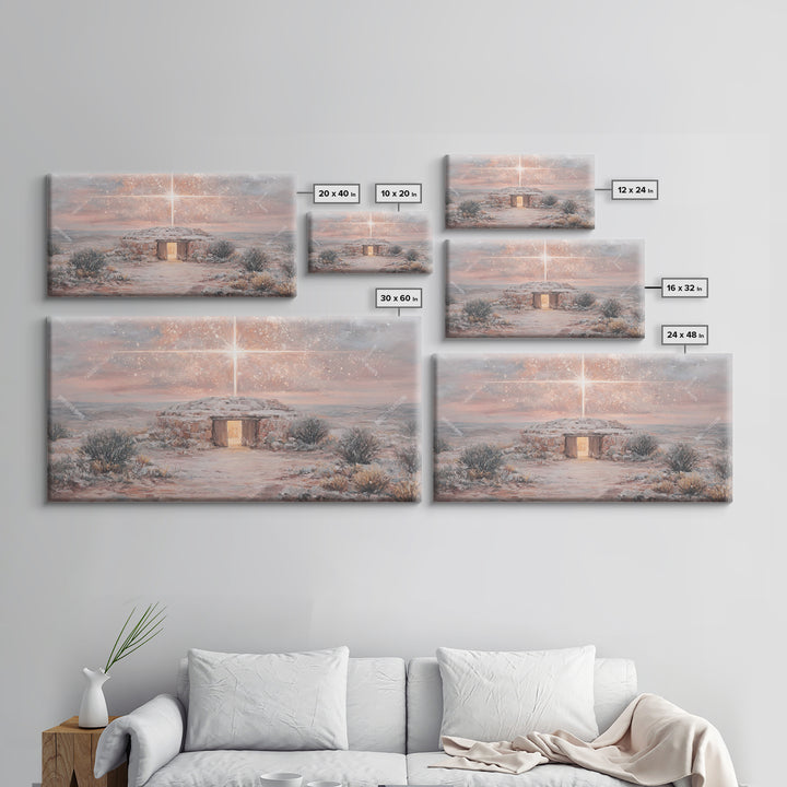 Radiant Birth – Framed Canvas Print – Christian Art – Christian Gifts – Christian Canvas – Christmas Art – Jesus Art – Christian Decor