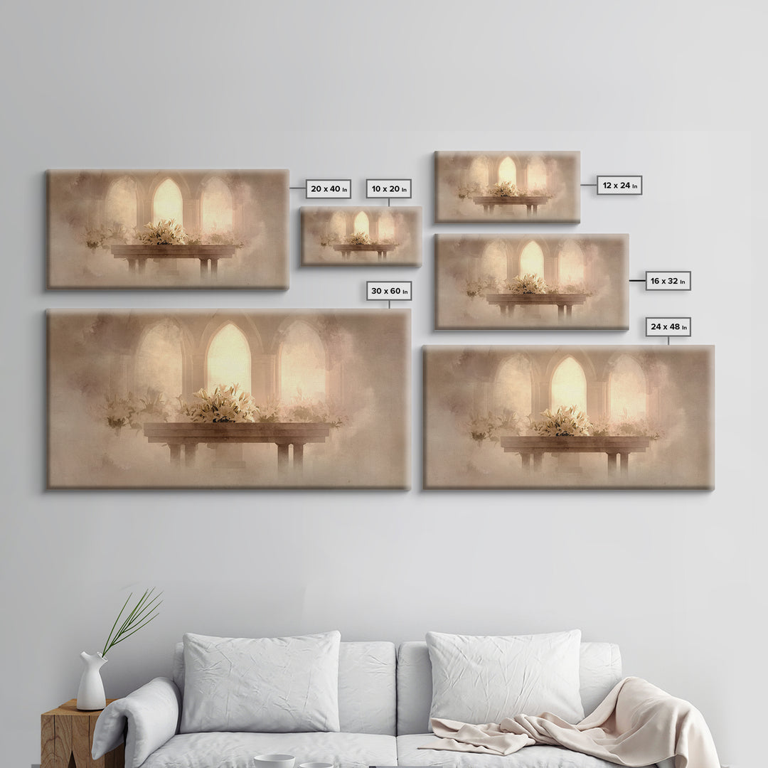 Holy Bloom | Framed Canvas Print | Christian Art Print | Christian Wall Art | Subtle Christian Paintings | Christian Decor | Christian Chri