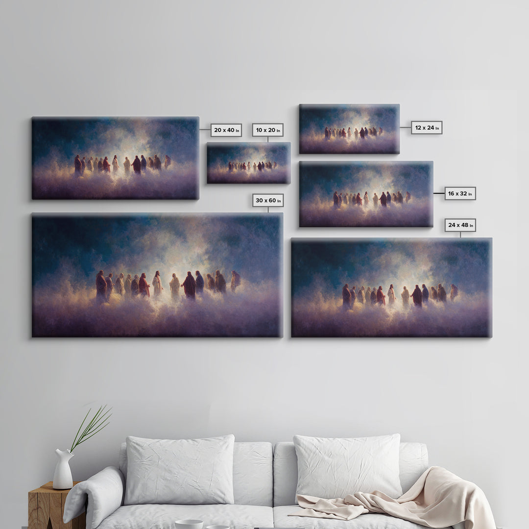 Cloud of Witnesses – Framed Canvas Print – Christian Canvas – Christian Gifts – Christian Art – Christmas Art – Christian Decor – Jesus Art