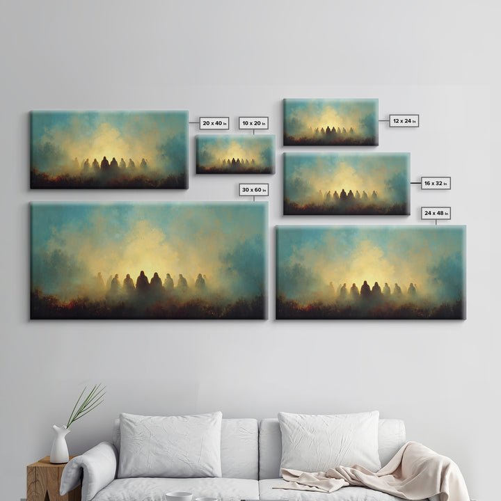 Heavenly Assembly – Framed Canvas Print – Christian Art – Jesus Painting – Christian Canvas – Christian Wall Art – Christian Gifts