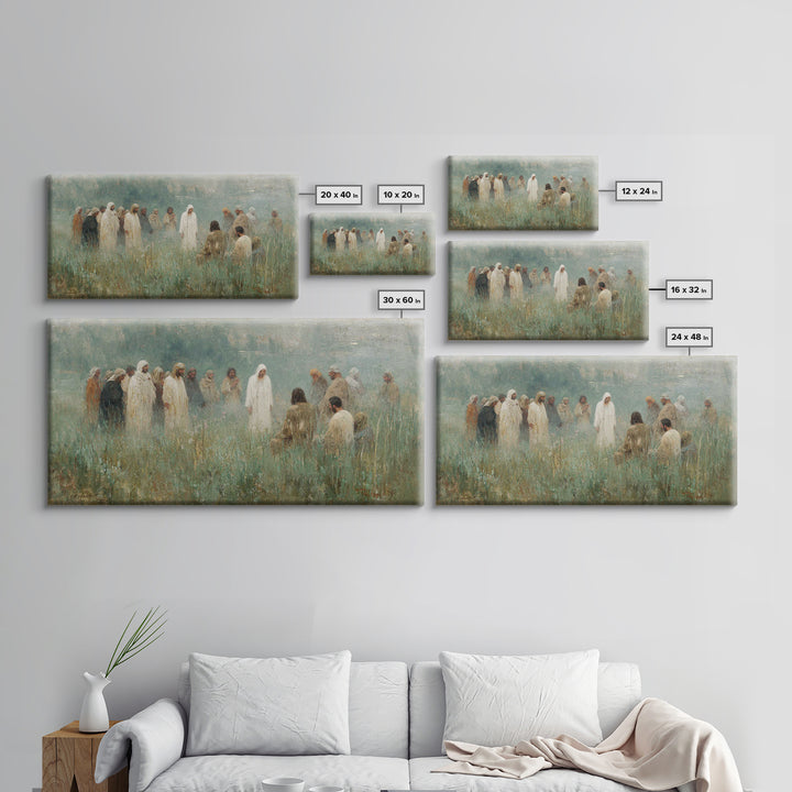 Field Of Peace – Framed Canvas Print – Christian Art Canvas – Christian Paintings – Jesus Art – Christian Wall Art – Christian Decor