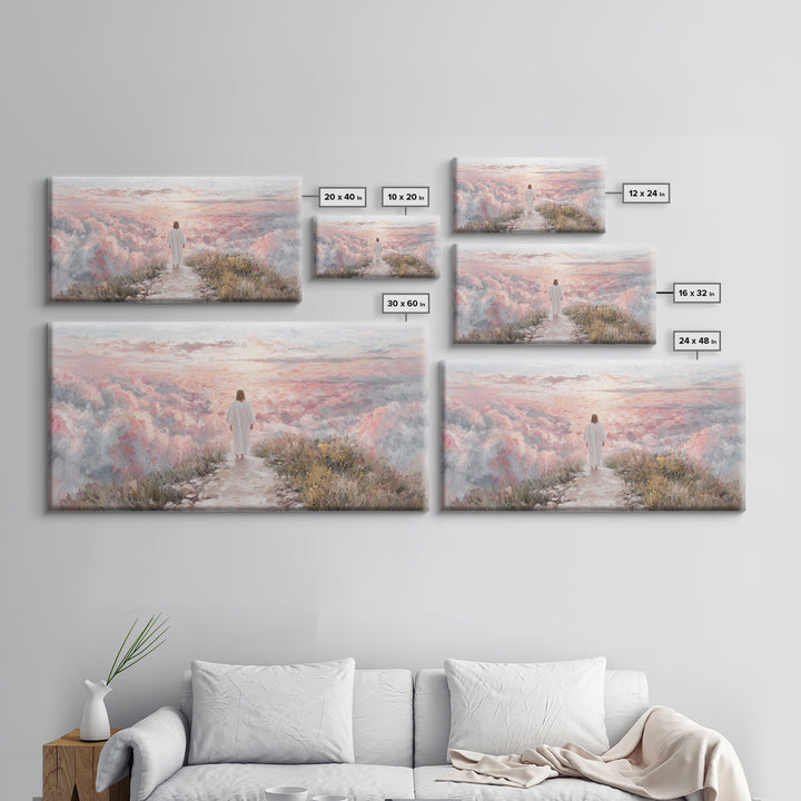Path Of Faith – Framed Canvas Print – Christian Wall Art – Christian Art – Jesus Painting – Christian Art Canvas – Christian Decor