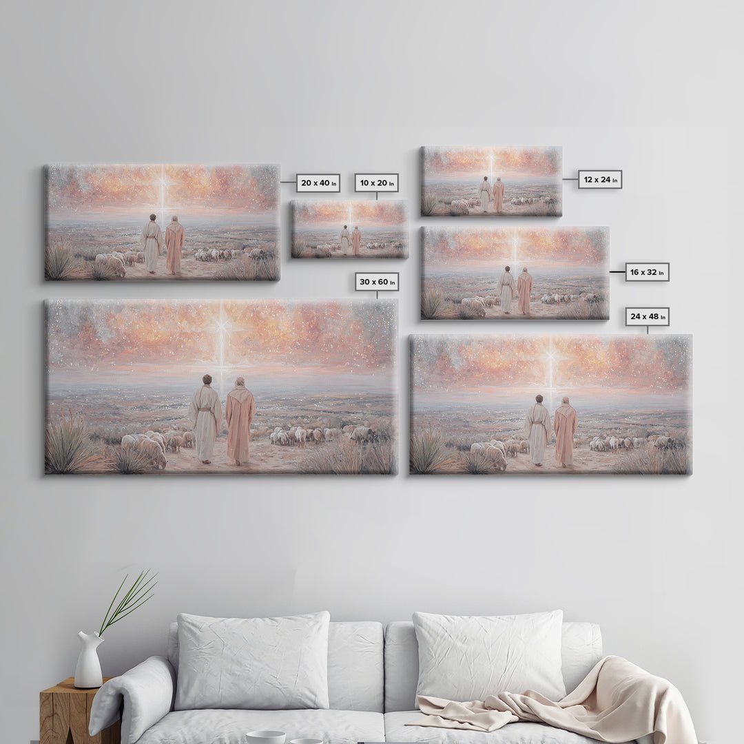 Guiding Star Promise – Framed Canvas Print – Christian Wall Art – Christian Art Canvas – Jesus Christmas Art – Christmas Wall Art – Christi