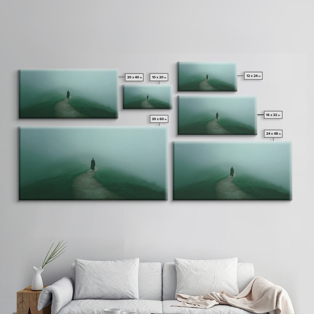 Solitary Light – Framed Canvas Print – Christian Art – Christian Decorations – Christian Canvas – Jesus Art – Christian Wall Art