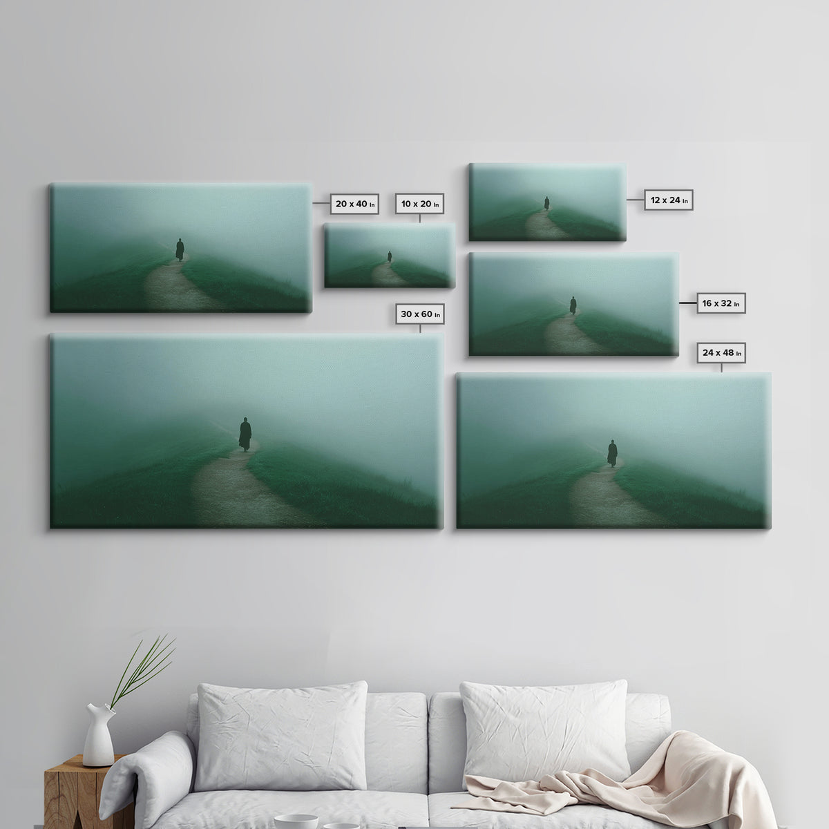Solitary Light – Framed Canvas Print – Christian Art – Christian Decorations – Christian Canvas – Jesus Art – Christian Wall Art