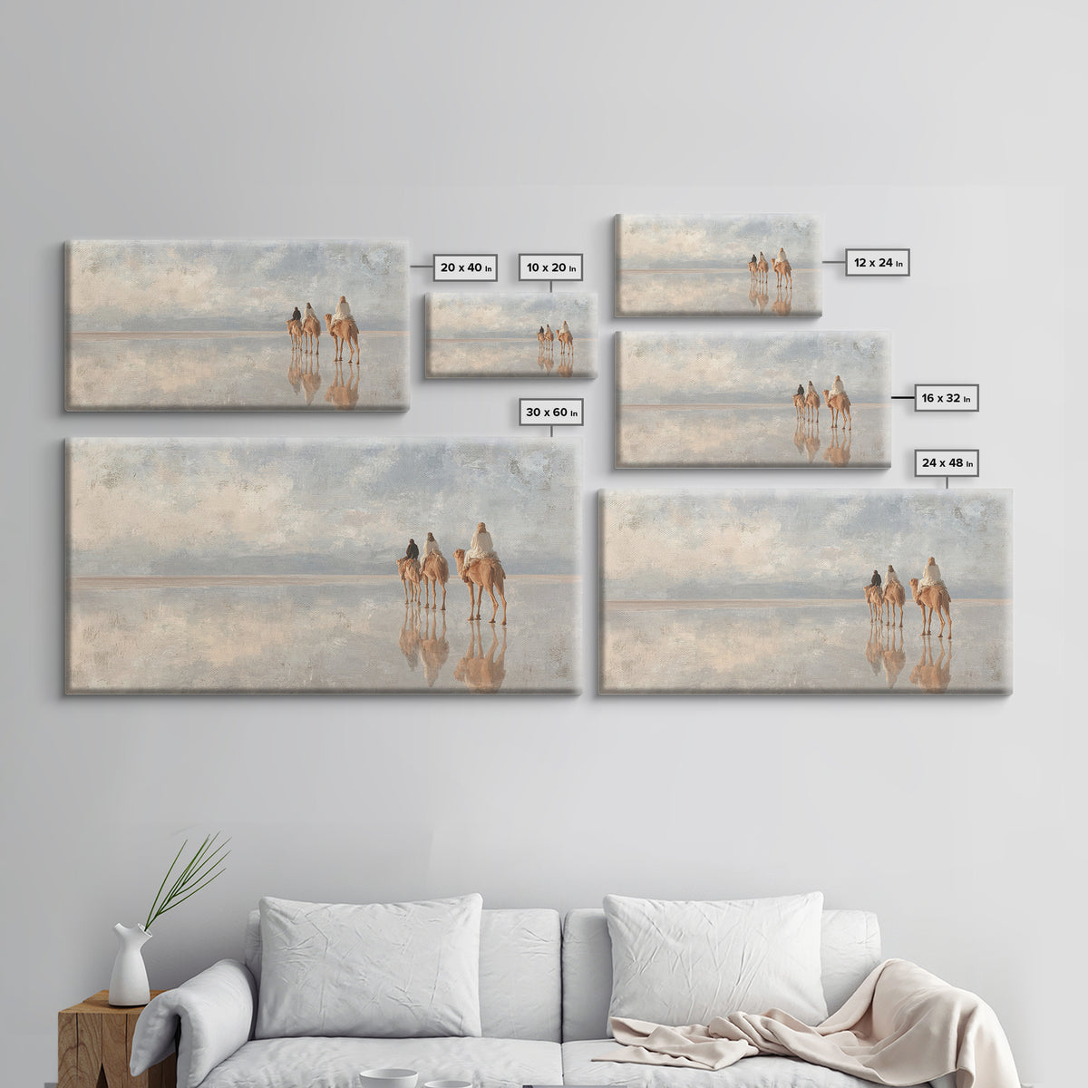 Journey Of The Wisemen, Framed Canvas Print, Christian Christmas Art, Christian Paintings, Large Christian Art, Christian Art Canvas, Chris