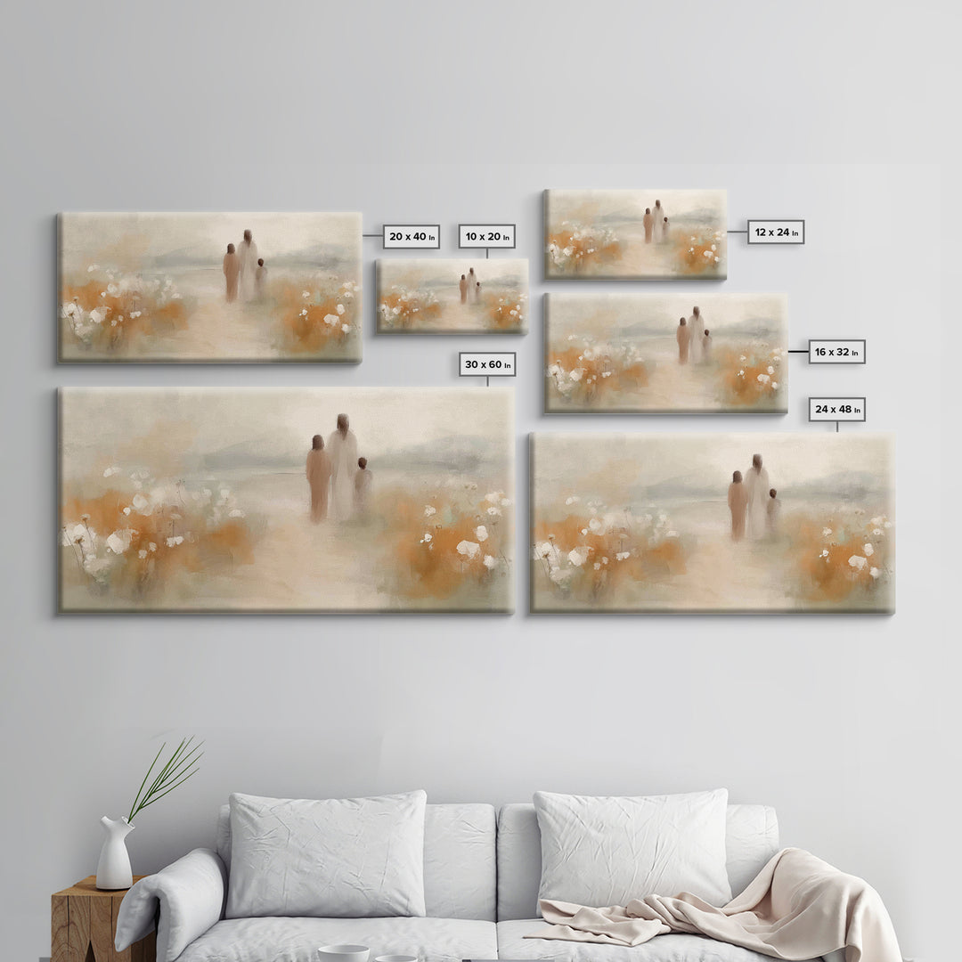 Gentle Path of Grace – Framed Canvas Print – Christian Wall Art – Christian Art Canvas – Jesus Painting – Christian Art – Christian Gift Id
