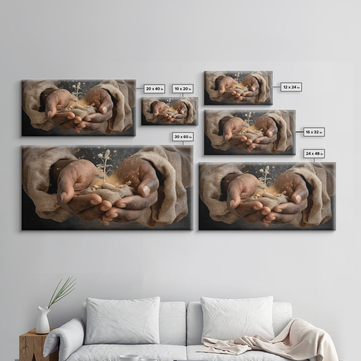 Promise of New Life | Framed Canvas Print | Christian Art Canvas | Christian Gift | Christian Wall Art | Christian Art | Jesus Painting
