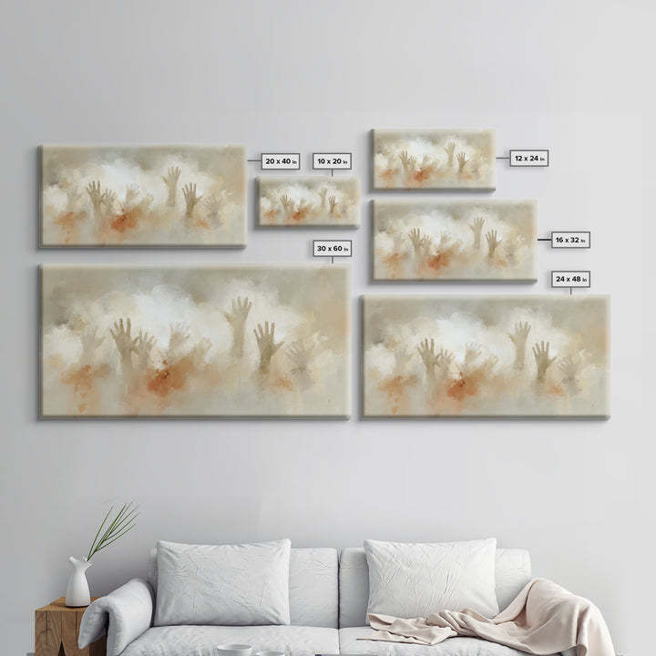 Rising Light – Framed Canvas Print – Christian Art Canvas – Christian Wall Art – Modern Christian Art – Christmas Wall Art