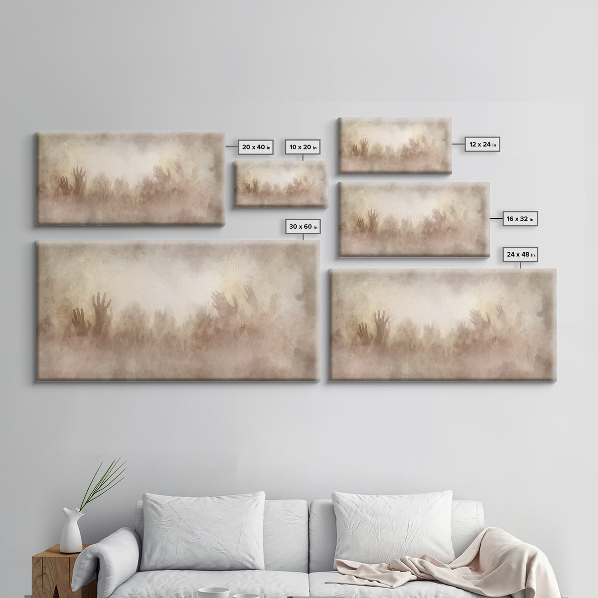 Clouds Of Glory – Framed Canvas Print – Christian Wall Art – Abstract Christian Art – Christian Art Canvas – Christmas Art Prints