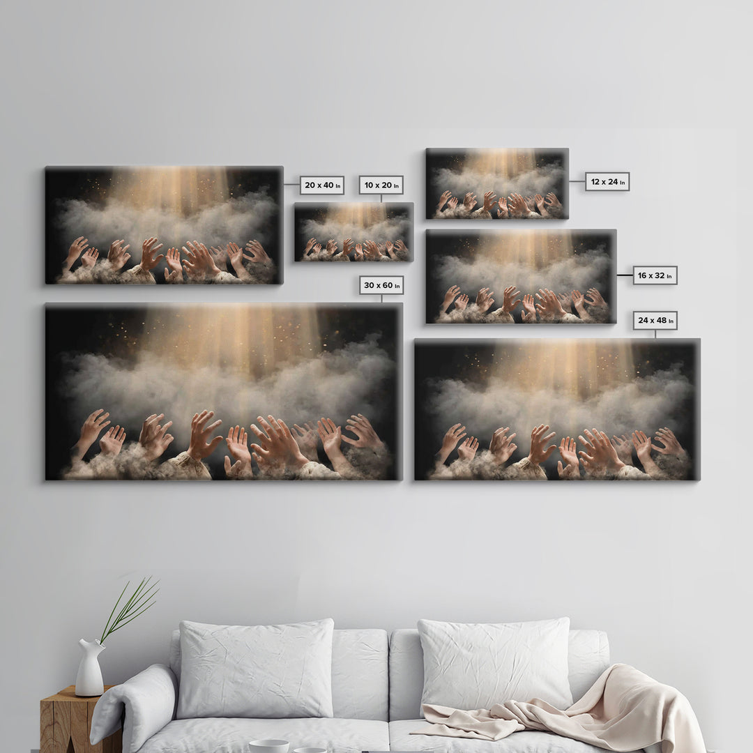 Divine Radiance – Framed Canvas Print – Christian Wall Art – Jesus Painting – Christian Art Canvas – Christian Christmas Decor