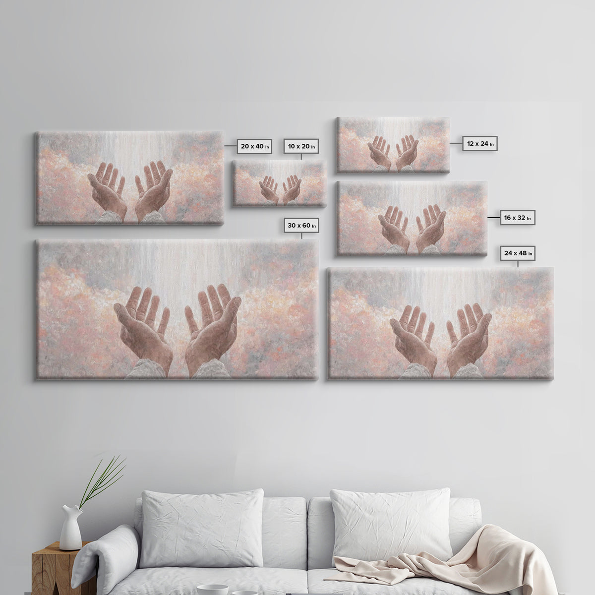 Shining Presence – Framed Canvas Print – Christian Art Canvas – Christian Art Work – Modern Christian Art – Christmas Wall Art