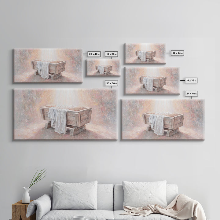 Night Of Glory – Framed Canvas Print – Christian Art Canvas – Christian Christmas Art – Christmas Wall Art – Christian Gift