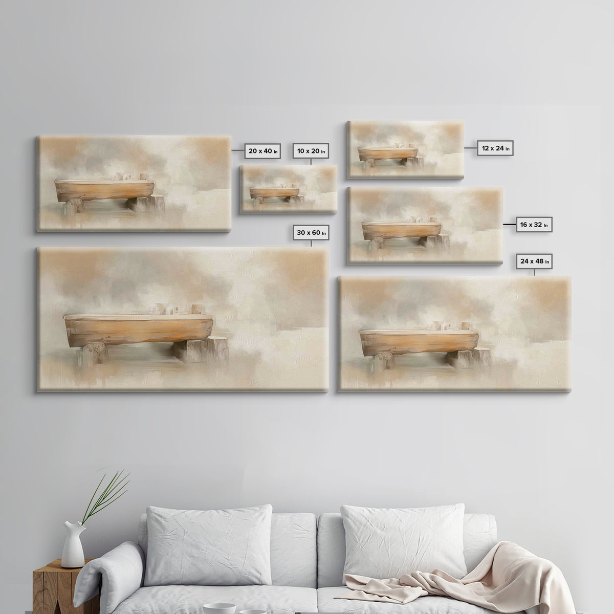 Quiet Stable Peace, Framed Canvas Print, Christian Art Canvas, Christian Wall Art, Christmas Art, Christian Decor