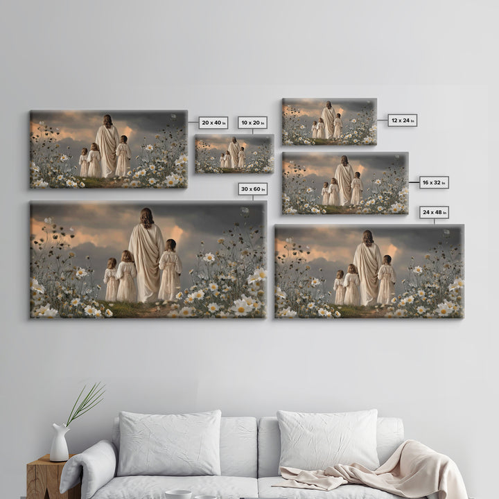 Dawn Of Hope – Framed Canvas Print – Christian Wall Art – Modern Christian Art – Jesus Painting – Christmas Art – Christian Art Canvas